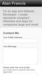 Mobile Screenshot of alanfrancis.net