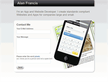 Tablet Screenshot of alanfrancis.net